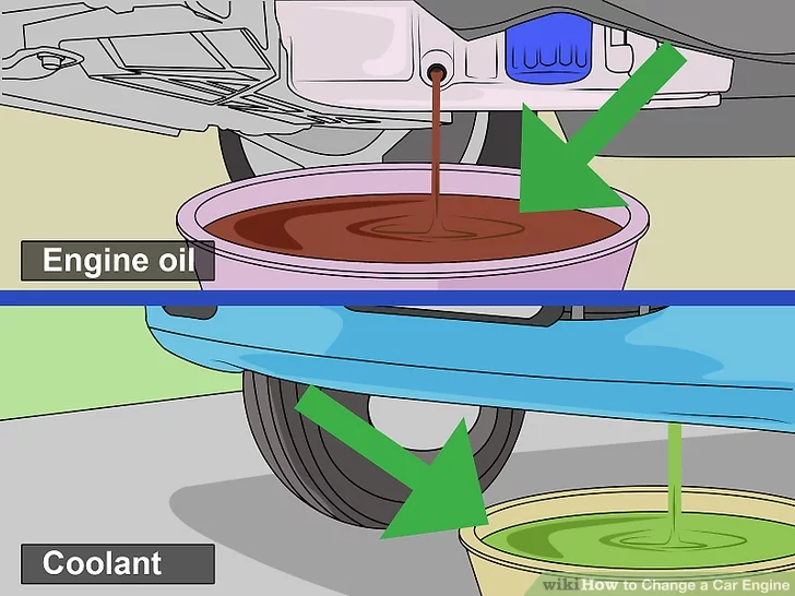 Drain all fluids from the engine